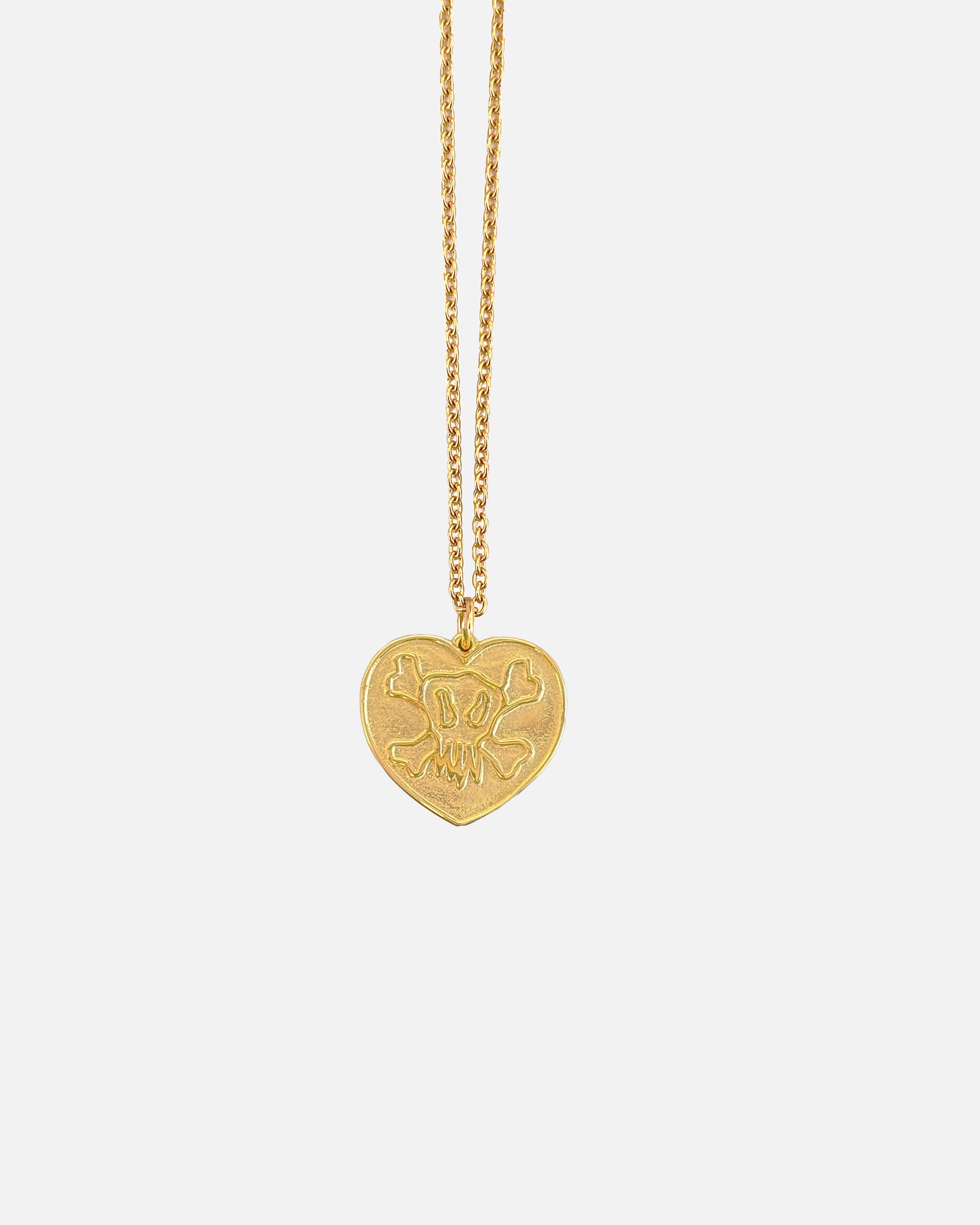GOLD LOVE AND DEATH NECKLACE