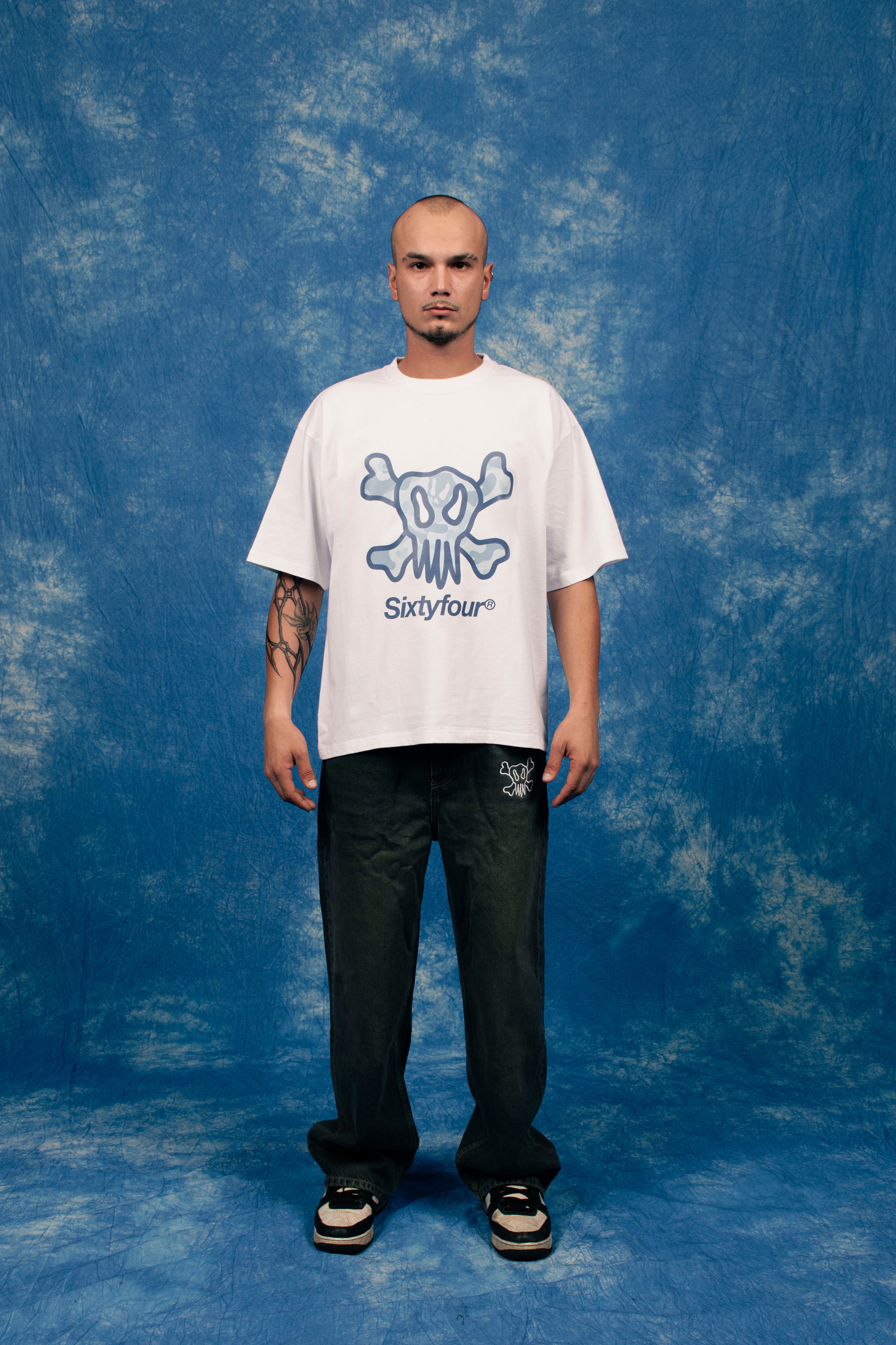 Camo Skull - Blue