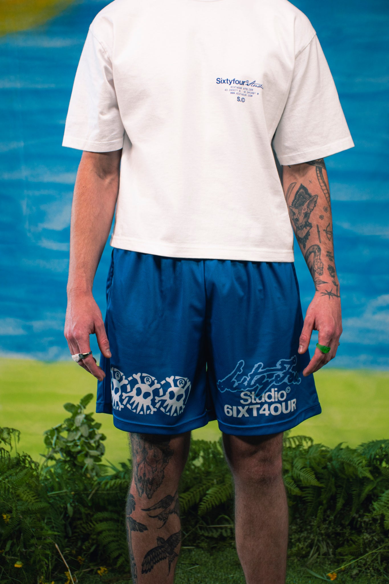 BLUE STUDIO MESH PANT