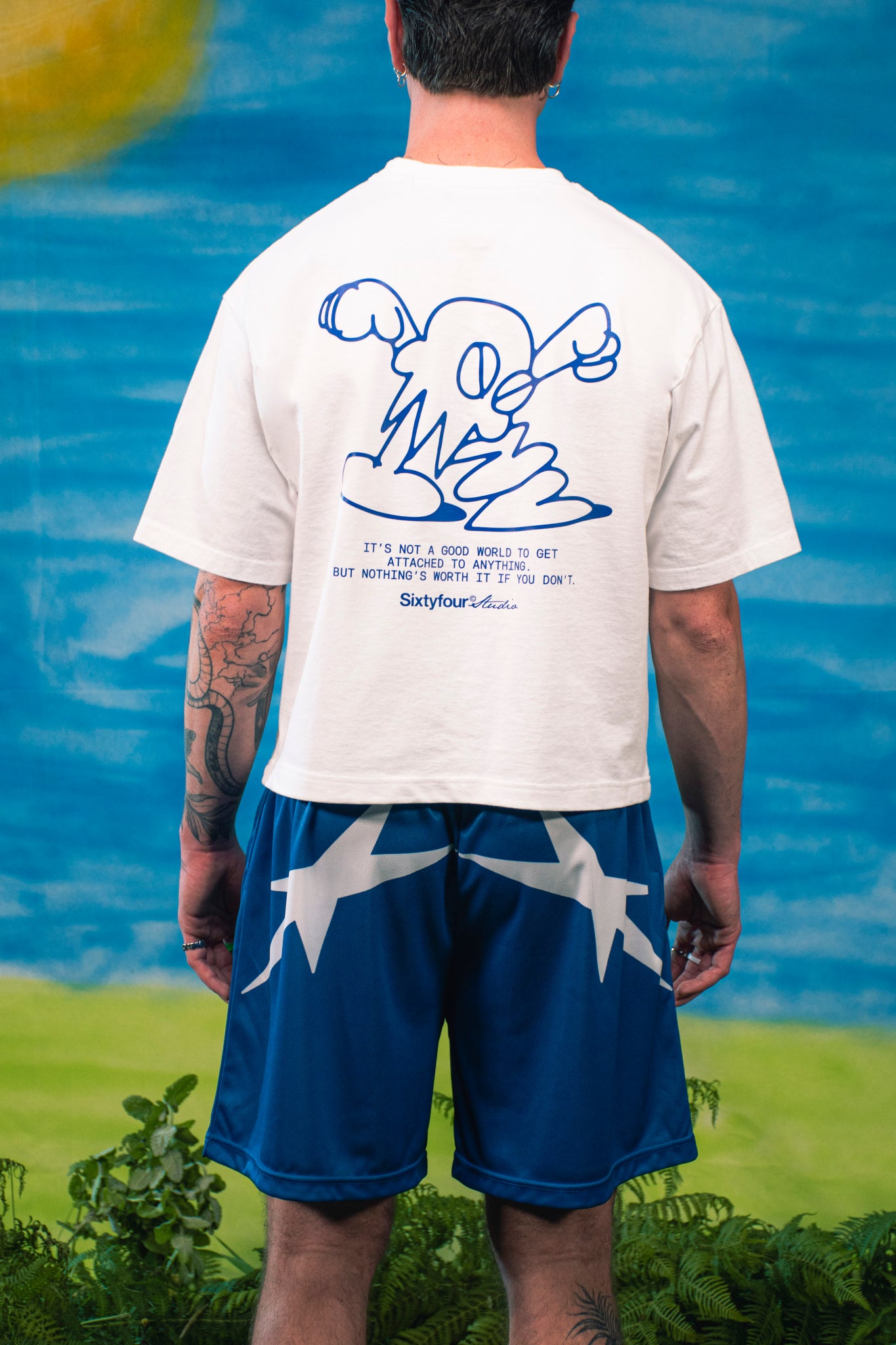 BLUE STUDIO MESH PANT