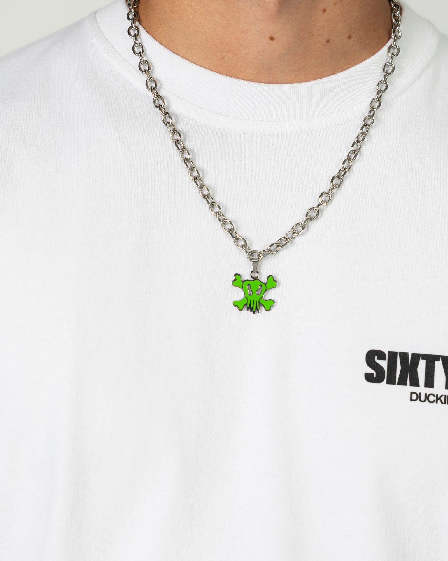 GREEN SKULL PENDANT