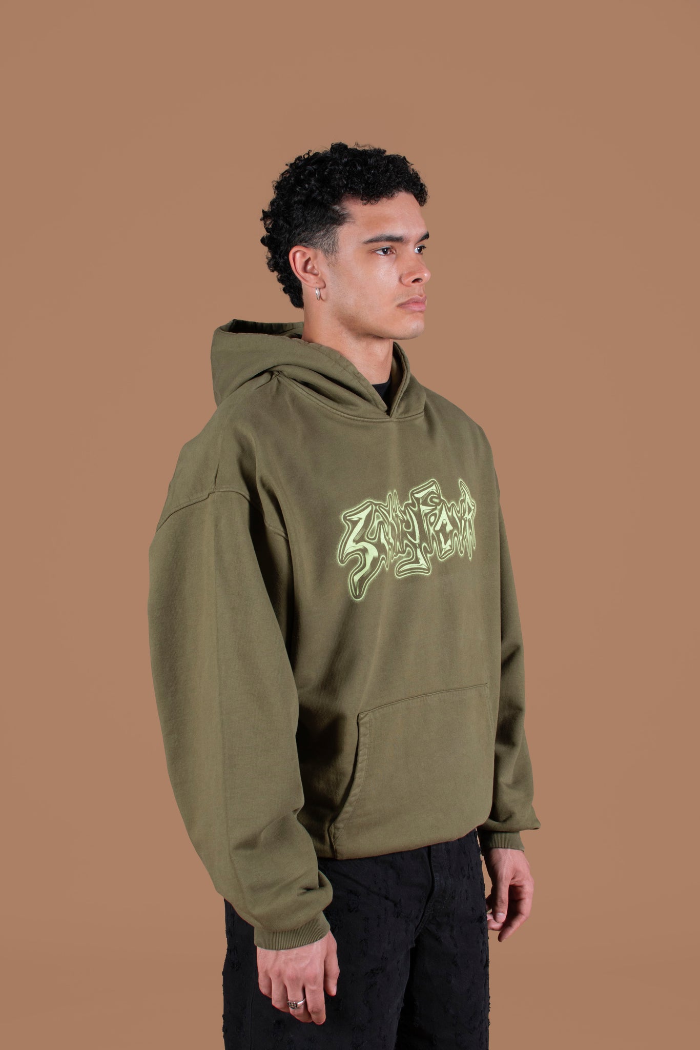 GREEN CHROME HOODIE