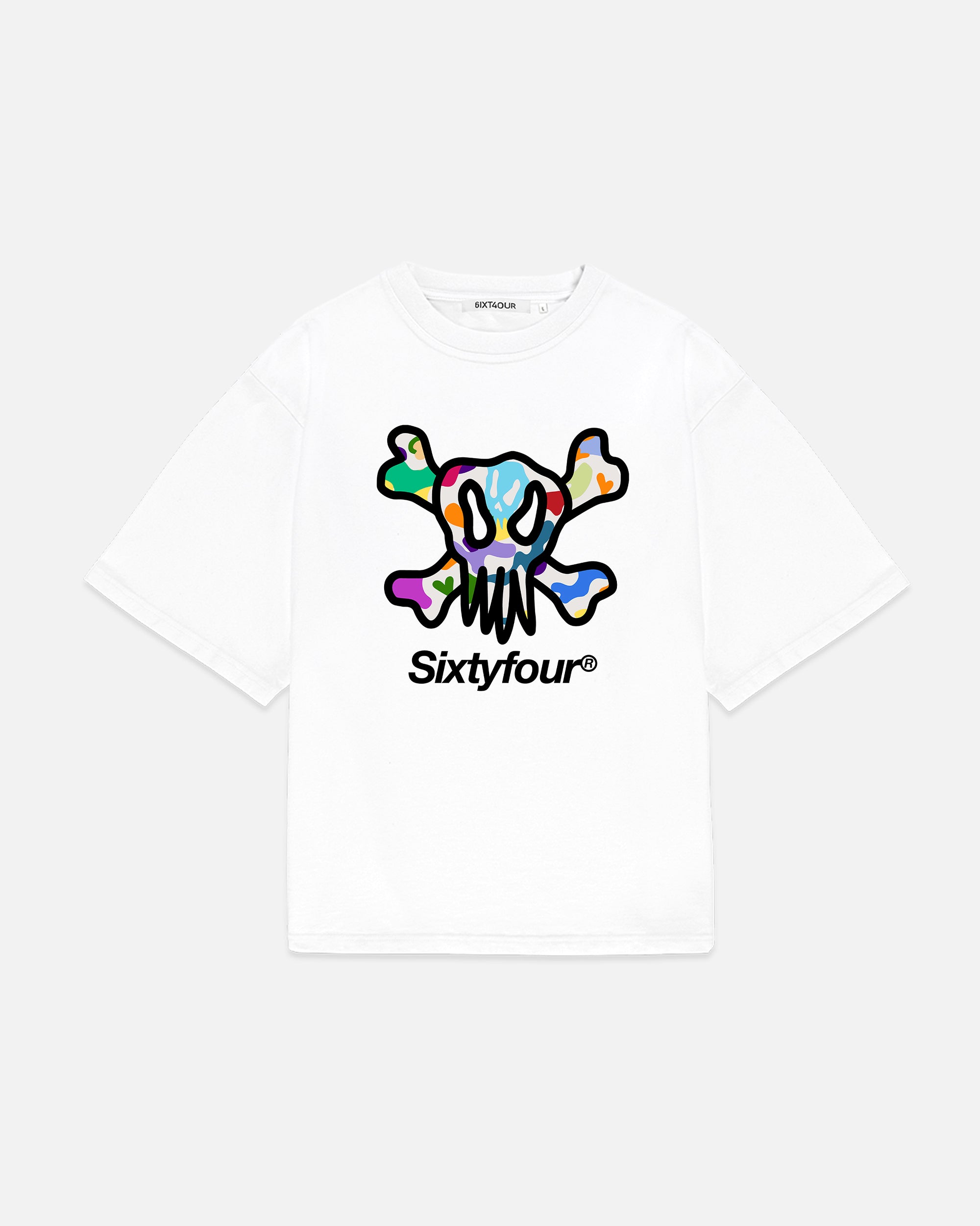 Multicolor White Skull